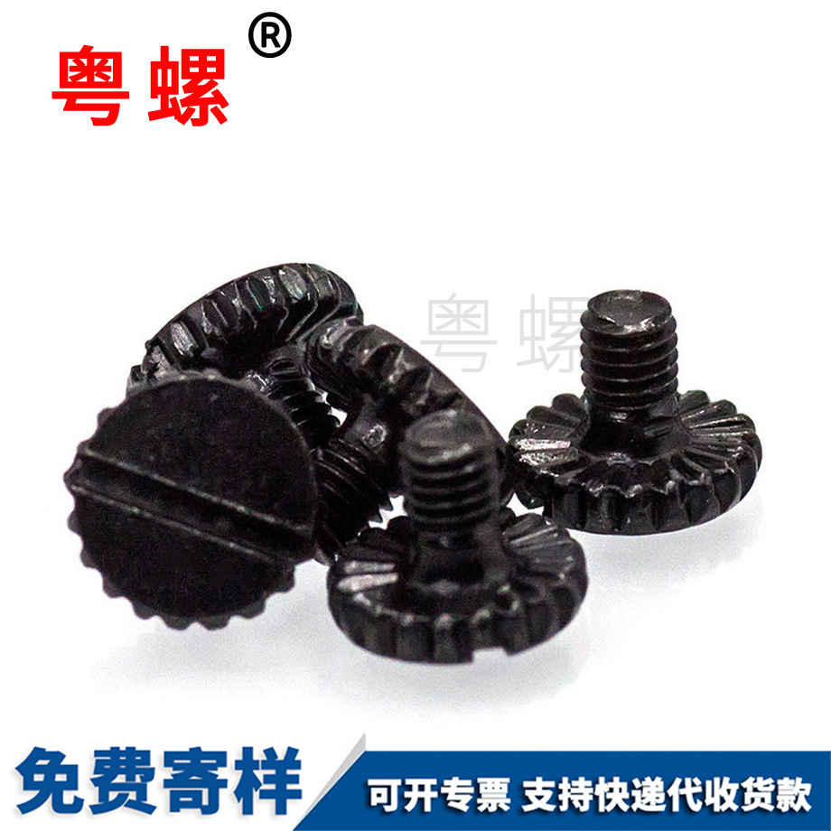 定制黑色秦皇島一字槽螺絲